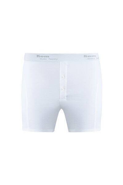 Long 2 li Çift Düğmeli Uzun Erkek Boxer XL - siyah