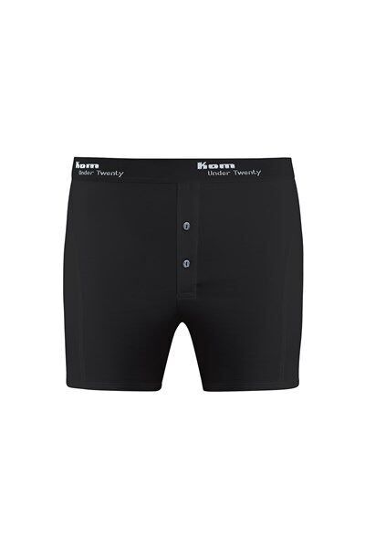 Long 2 li Çift Düğmeli Uzun Erkek Boxer M - siyah
