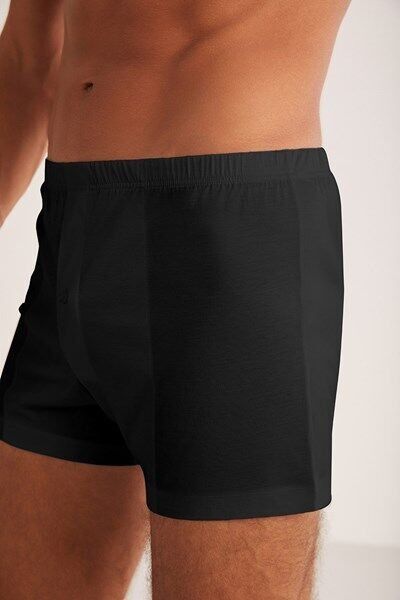 Elite Pamuk Merserize Erkek Boxer XL - siyah