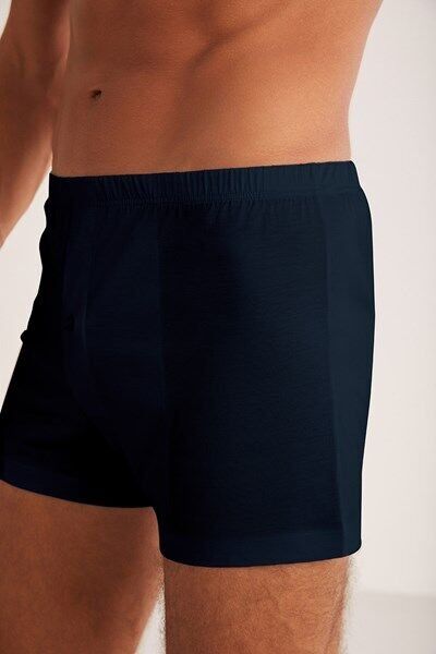 Elite Pamuk Merserize Erkek Boxer XL - Lacivert