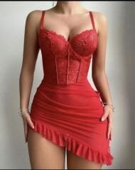 Dantelli mini gecelik