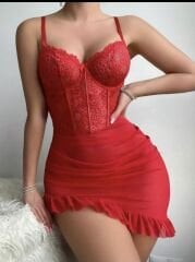 Dantelli mini gecelik