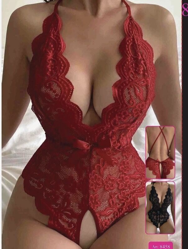 Dantelli Babydoll standart - kırmızı