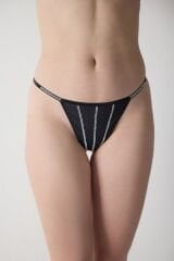 Taşlı String Tül Külot