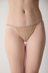 Taşlı String Tül Külot