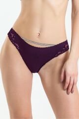 Taşlı Dantelli Normal Külot