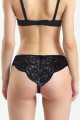 Taşlı Dantelli Normal Külot