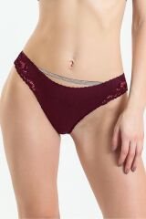 Taşlı Dantelli Normal Külot