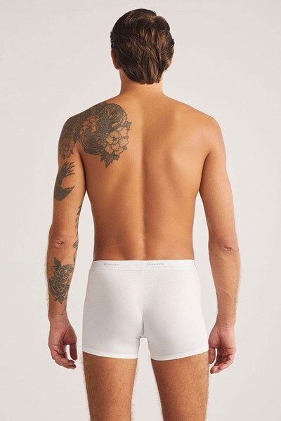 Tight Pamuklu 2 li Erkek Boxer XL - beyaz