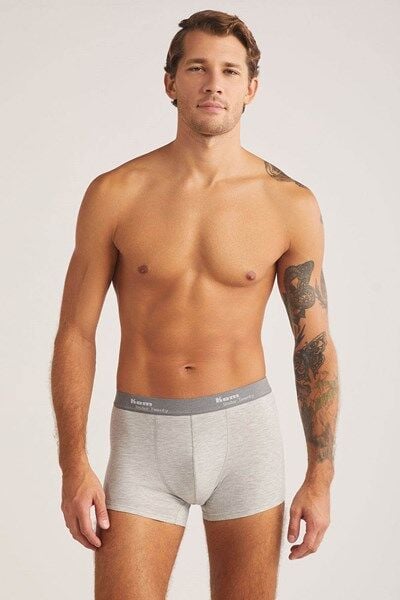 Tight Pamuklu 2 li Erkek Boxer XL - Gri