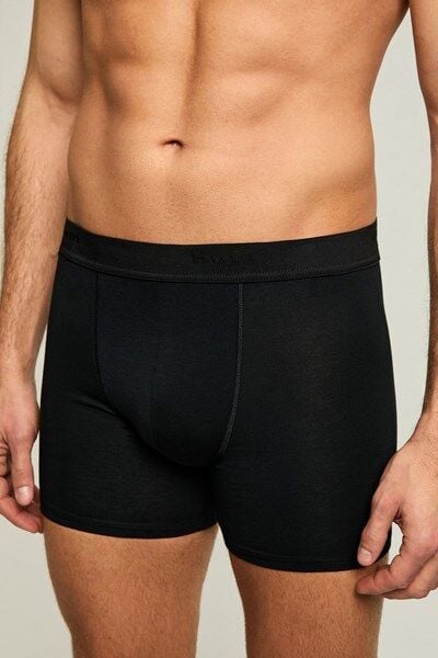 Troy Mikro Modal 2li Erkek Boxer S - siyah
