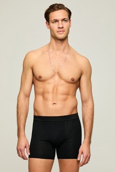 Troy Mikro Modal 2li Erkek Boxer 2XL - siyah