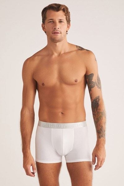 Caprio Modal Erkek Boxer XL - beyaz