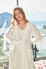 İnci Detay Truvakar Kol Lohusa Sabahlık