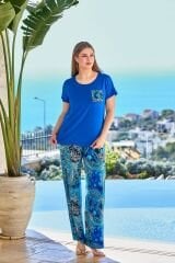 Kısa Kol Desenli Pijama Takımı