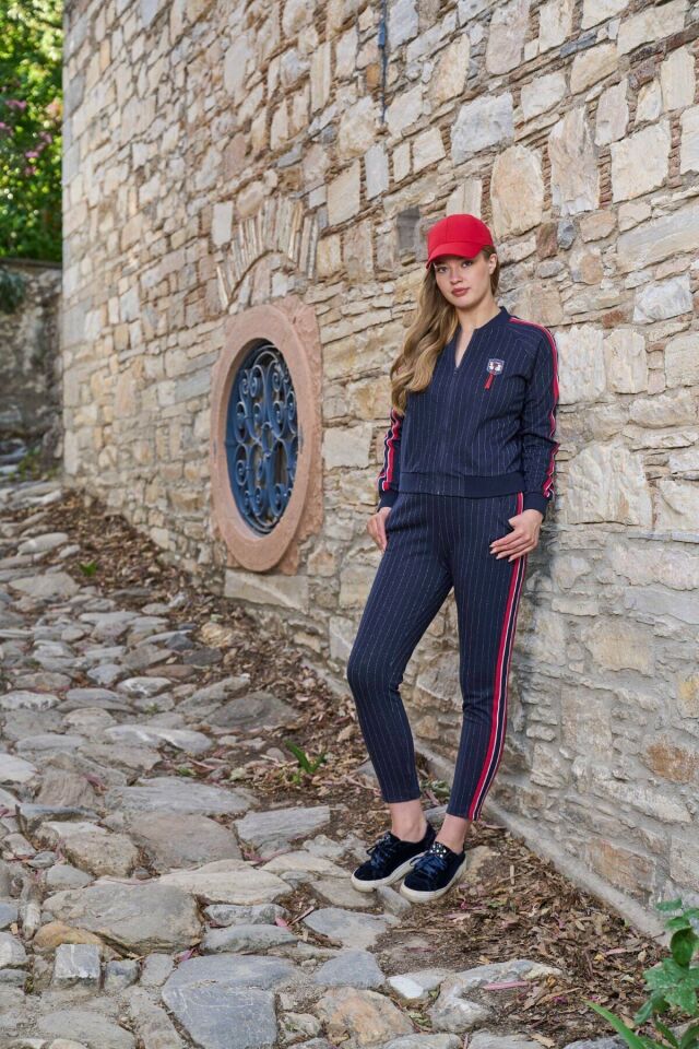 Çizgi Desen Spor Eşofman Takımı 36