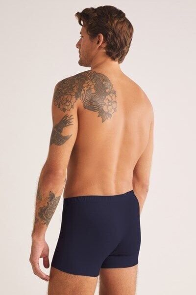Grey Jakar Desenli Erkek Boxer S - beyaz