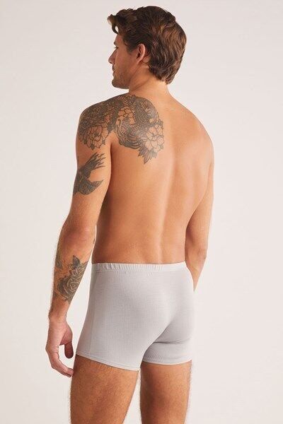Grey Jakar Desenli Erkek Boxer XL - Gri