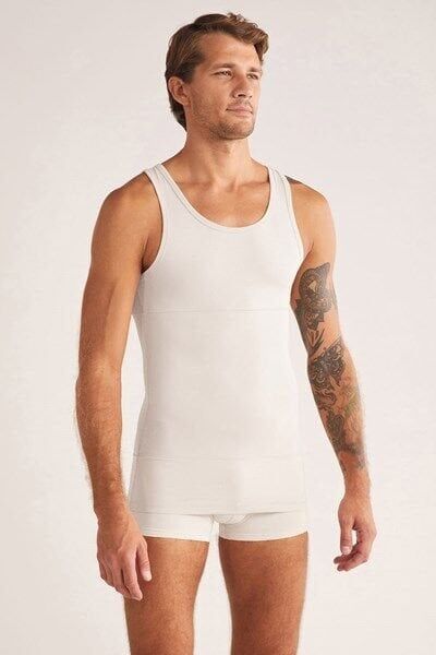 Fit Korse Erkek Atlet XL - beyaz