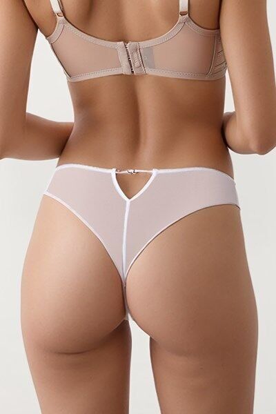 Mell Transparan String 36 - beyaz
