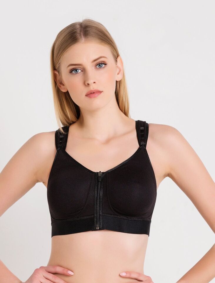 Önden Fermuarlı Meme Protez Sütyen 75D - Ten