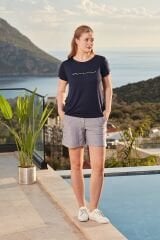 Kısa Kol Baskı Detay Spor Şort Takım