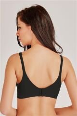 Penye Önden Fermuarlı Cepli Protez Sütyen