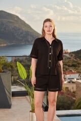 Kısa Kol Gömlek Spor Şort Takım