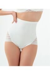 Çizgili Dantelli Yüksel Bel Kadın Slip