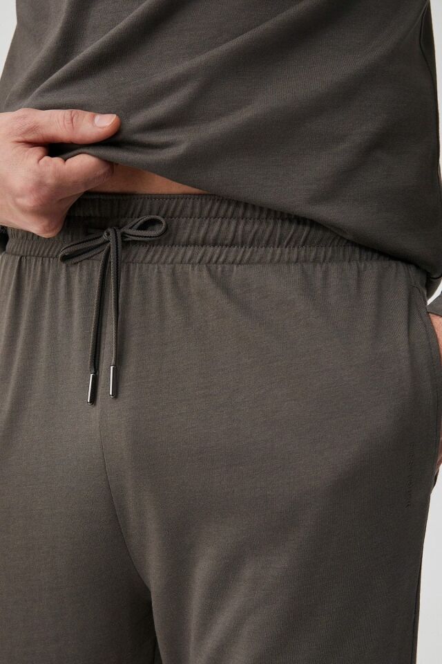Yumuşak dokulu pijama takımı L - Gri