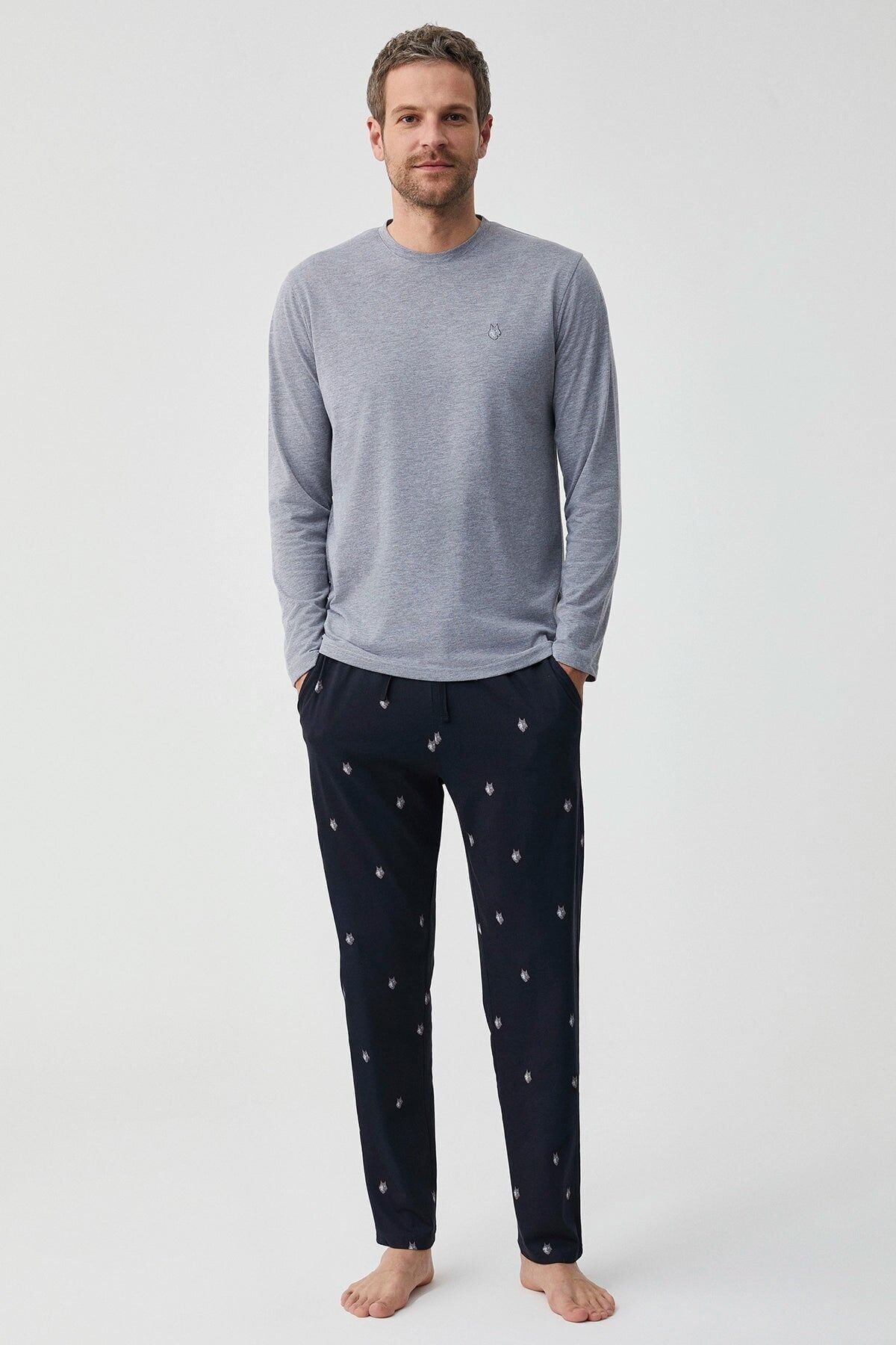 Comfot mood pijama takımı S - Gri