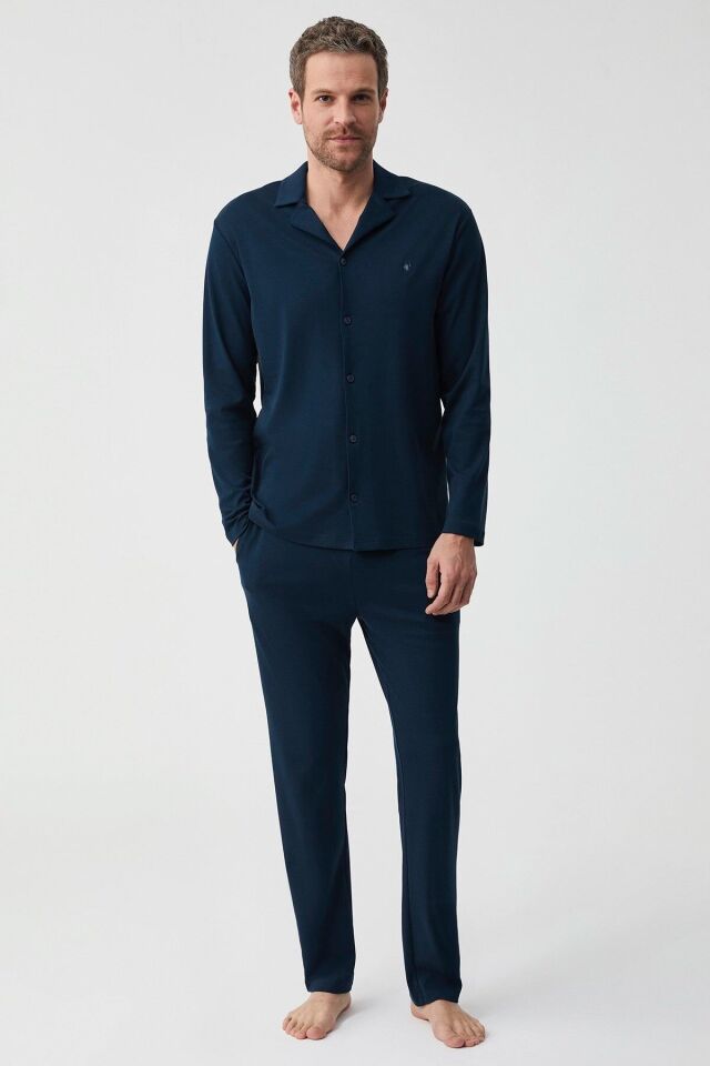 Natural soft pijama takımı S - Lacivert