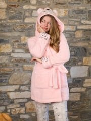 Kapüşonlu Welsoft Sabahlık