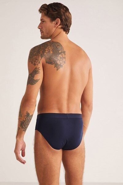 Cesare Mikro Modal 2li Erkek Slip 2XL - Lacivert