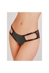 Deri-Zigzag Dantelli Külot