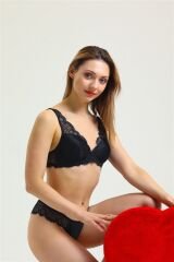 İnce Dantelli Push Up Destekli Sütyen