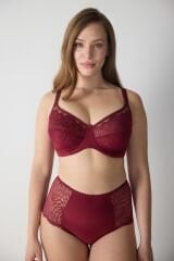 Dantelli Tüllü Yarı Destekli Toparlayıcı Sütyen