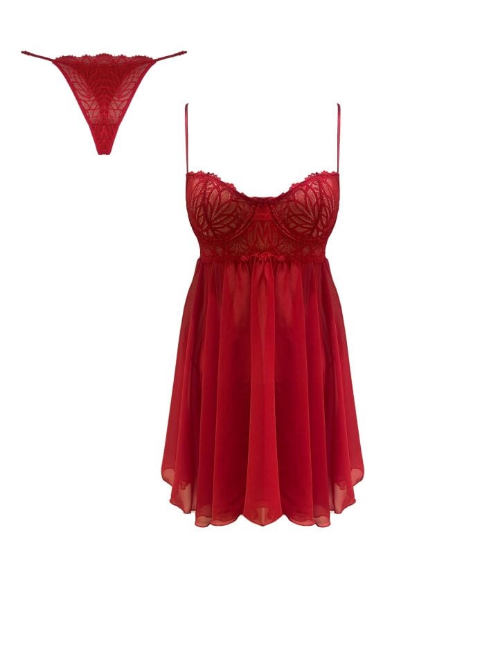 Luxe Dantel Babydoll Set
