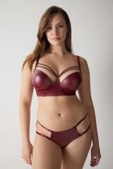 Deri Zigzag Dantelli Push Up Destekli Sütyen