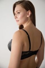 Deri Zigzag Dantelli Push Up Destekli Sütyen